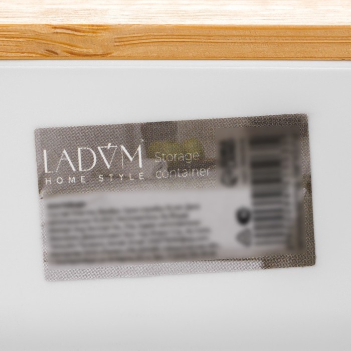 Контейнер для хранения с крышкой LaDо́m &laquo;Натурэль&raquo;, 11&times;7,5&times;5 см, цвет белый