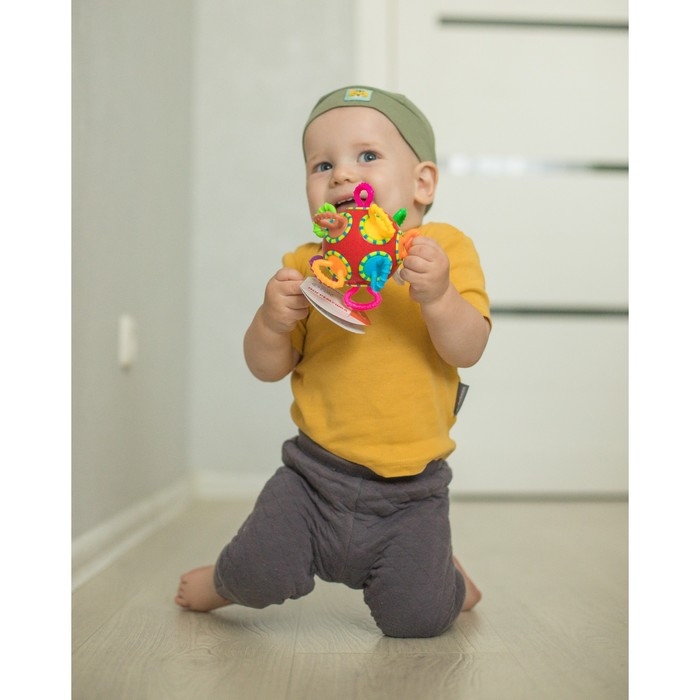 Развивающая игрушка - погремушка, «Шар - трещотка», погремушка, цвет МИКС, Крошка Я Развивающая игрушка - погремушка, «Шар - трещотка», погремушка, цвет МИКС, Крошка Я