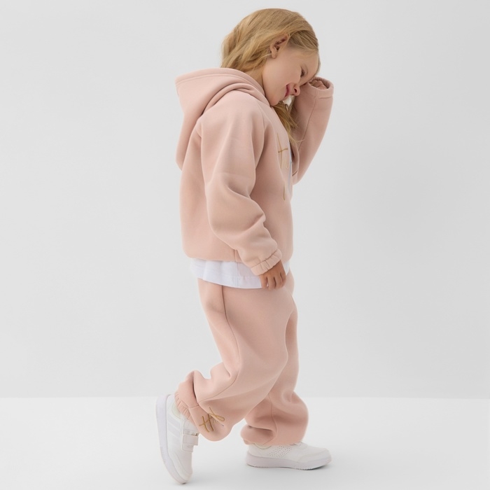 Толстовка (худи) детская MINAKU: Exclusive print, цвет пудровый, Oversize рост 122 см Толстовка (худи) детская MINAKU: Exclusive print, цвет пудровый, Oversize рост 122 см