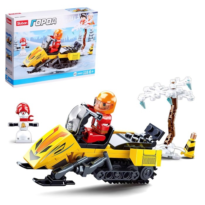 Конструктор Город &laquo;Снегоход&raquo;, 115 деталей