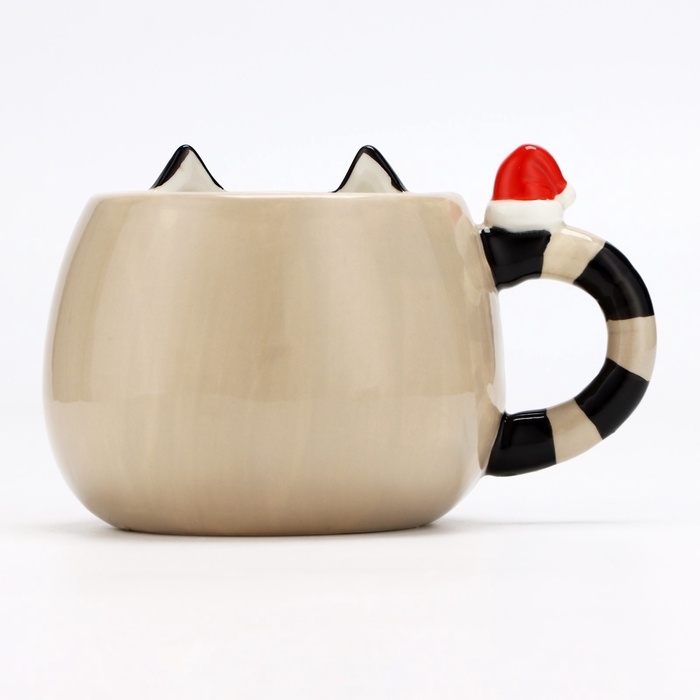 Новый год. Кружка керамическая &laquo;Енотик&raquo;, 400 мл