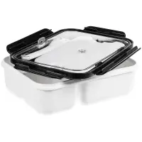 Ланчбокс Cibus с аккумулятором холода, белый с черным Ланчбокс Cibus с аккумулятором холода, белый с черным