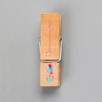 Декор для творчества дерево "Прищепка - Счастье заказывали?" набор 10 шт Декор для творчества дерево "Прищепка - Счастье заказывали?" набор 10 шт