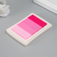 Штемпельная подушка 4 цвета "Розовая палитра" 7,8х5,5х1,8 см Штемпельная подушка 4 цвета "Розовая палитра" 7,8х5,5х1,8 см