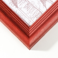 Фоторамка сосна с20 красный 25х25 см (пластиковый экран)