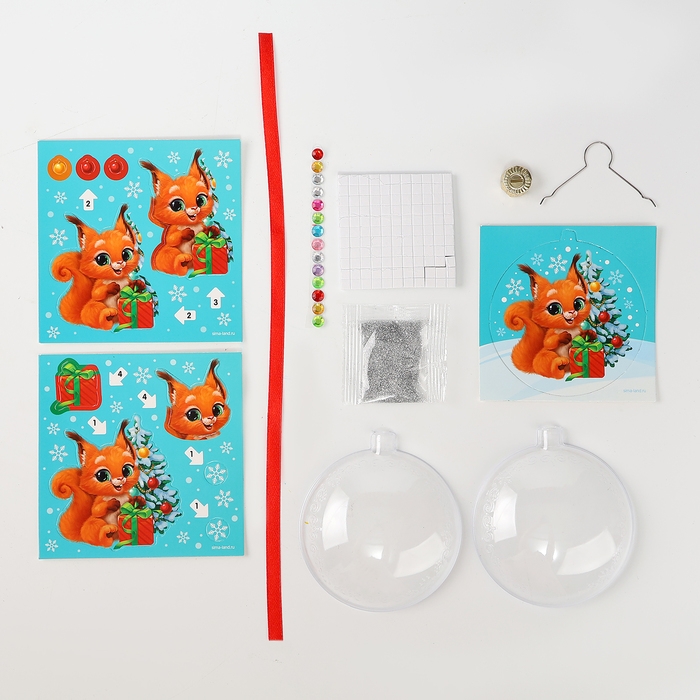 Набор для творчества Набор для творчества "Аппликация в шаре "Белочка"