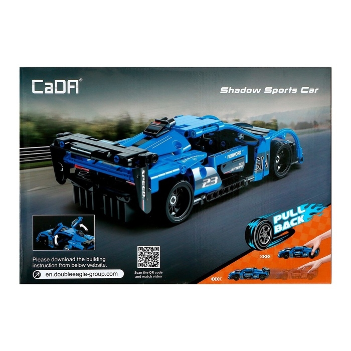 Конструктор инерционный &laquo;Спорткар&raquo;, 380 деталей