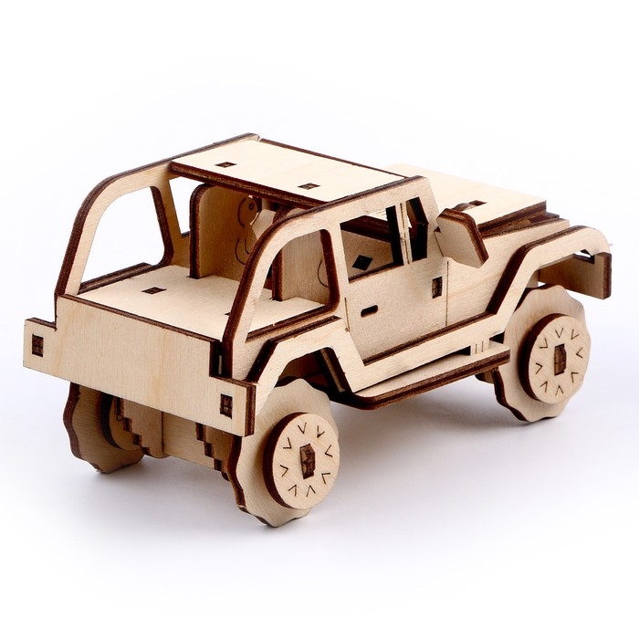 Конструктор из дерева &laquo;Джип&raquo;, 12х6х6,5