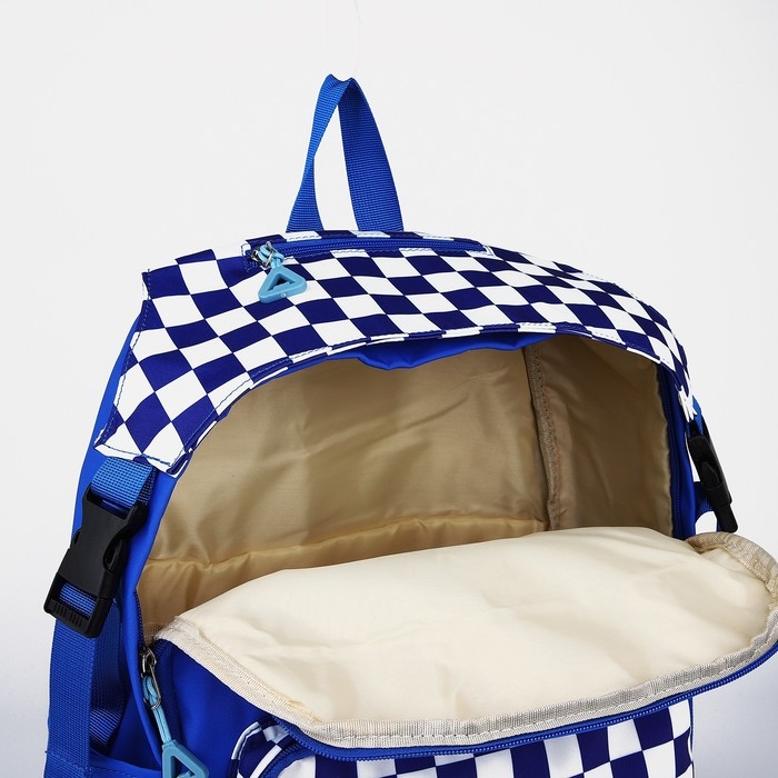 Рюкзак школьный из текстиля, 5 карманов, цвет синий Рюкзак школьный из текстиля, 5 карманов, цвет синий