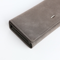 Кошелёк женский на кнопке, цвет серый Кошелёк женский на кнопке, цвет серый