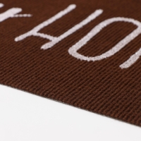 Коврик придверный Доляна My home, 50&times;80 см, влаговпитывающий, светящийся в темноте, цвет коричневый