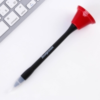 Ручка прикол колокольчик шариковая на открытке на выпускной &laquo;Удачи тебе, Выпускник!&raquo; синяя паста 0.8 мм