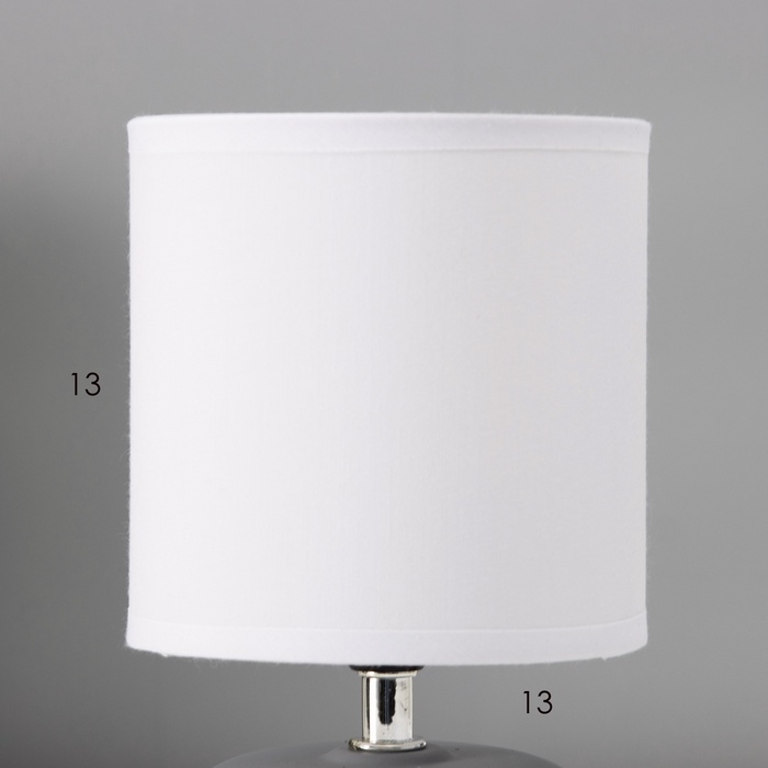 Настольная лампа "Ассенса" Е14 40вт серо-белый 13х13х22 см