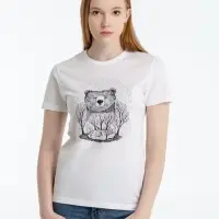Футболка женская Bear, белая, размер L Футболка женская Bear, белая, размер L