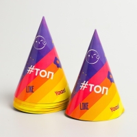 Набор бумажной посуды одноразовый Лайк», 6 тарелок, 6 стаканов, 6 колпаков, 1 гирлянда Набор бумажной посуды одноразовый Лайк», 6 тарелок, 6 стаканов, 6 колпаков, 1 гирлянда