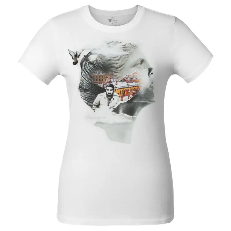 Футболка женская &laquo;Подруга Питер&raquo;, белая, размер S