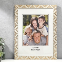 Фоторамка пластик 30х40 см "Золотые индейские узоры на серо-бежевом" 43,5х33,7 см Фоторамка пластик 30х40 см "Золотые индейские узоры на серо-бежевом" 43,5х33,7 см
