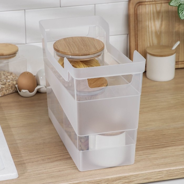 Контейнер хозяйственный, 10,5 л, 34&times;16&times;25 см, цвет прозрачный