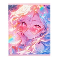 Комплект тетрадей из 5 штук 48 листов в клетку Calligrata TOP "В розовых очках", обложка мелованный картон, голографическая ламинация, блок офсет Комплект тетрадей из 5 штук 48 листов в клетку Calligrata TOP "В розовых очках", обложка мелованный картон, голографическая ламинация, блок офсет