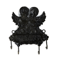 Ключница настенная &laquo;Любви, удачи, счастья&raquo;, ангелы, 10.2 х 10.7 см