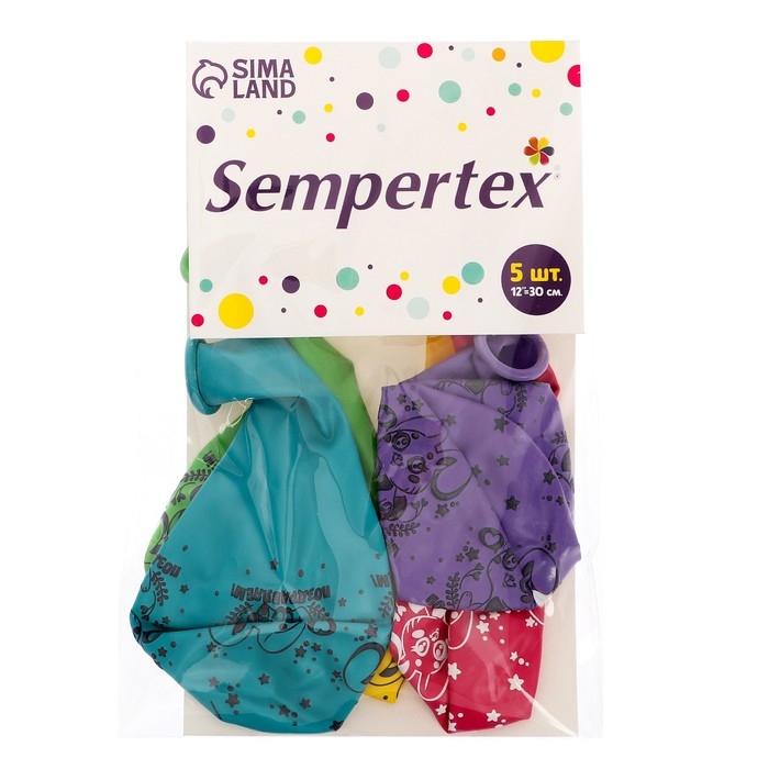 Воздушный шар латексный 12 Воздушный шар латексный 12" "Поздравляем", пастель, 5 шт., МИКС