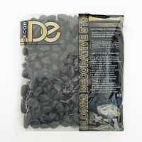 Грунт для аквариума &laquo;Галька цветная&raquo; фр 8-12 мм, чёрный,  800 г