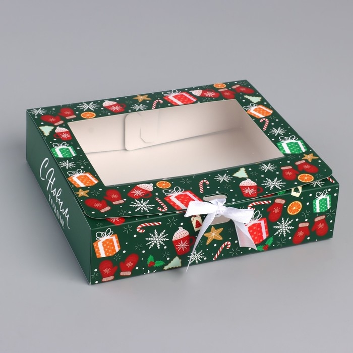 Коробка новогодняя складная &laquo;Новогодняя&raquo; 20 х18 х 5 см, Новый год