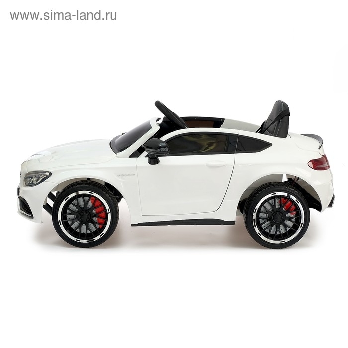 Электромобиль MERCEDES-BENZ C63 S AMG, EVA колёса, цвет белый