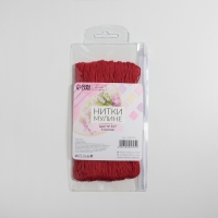 Нитки мулине, 8 &plusmn; 1 м, 6 шт, цвет красный №817