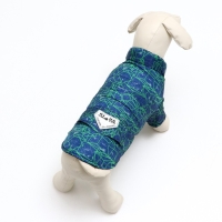 Куртка для собак "Матрица", размер 8, сине-зелёная (ДС 23, ОШ 26, ОГ 32 см) Куртка для собак "Матрица", размер 8, сине-зелёная (ДС 23, ОШ 26, ОГ 32 см)