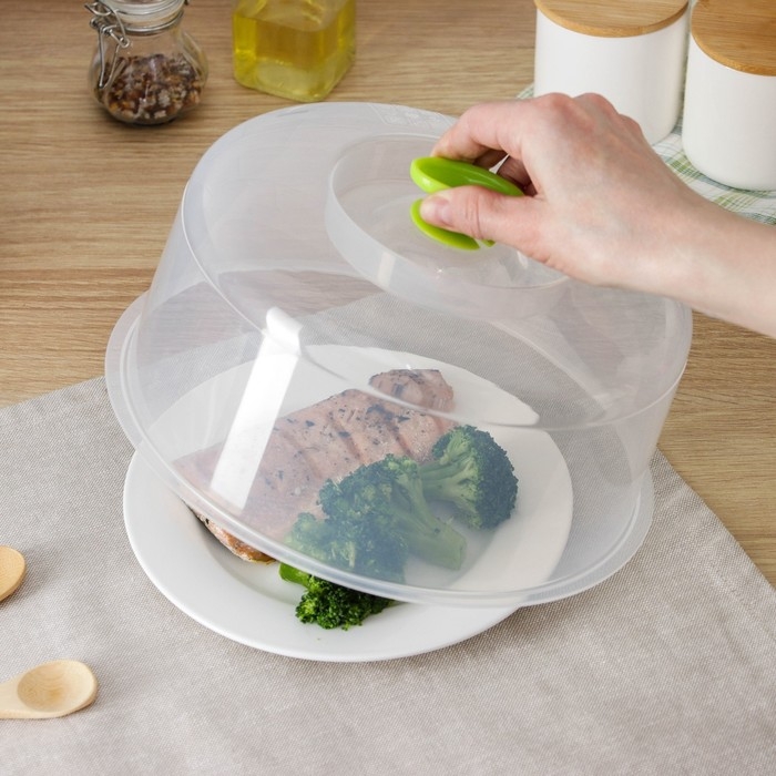 Крышка для СВЧ, d=25 см, цвет микс