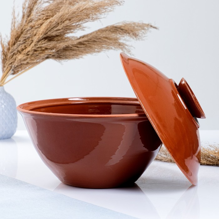 Казан Казан "Кунгурский" 3 л, с крышкой, коричневый