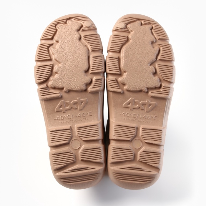 Полусапожки утепленные женские 4х4, цвет бежевый, размер 39