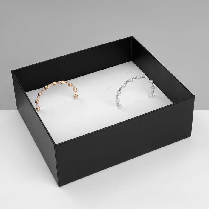 Подставка для украшений &laquo;Шкатулка&raquo; 12 мест, 18&times;16&times;7 см, цвет чёрный