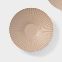 Тарелки Magistro Jarwah Lausanne, 600 мл, 21.5&times;5 см, глубокие, набор 2 шт, фарфор, бежевые