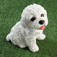 Садовая фигура "Болонка" 10х13х20см Садовая фигура "Болонка" 10х13х20см