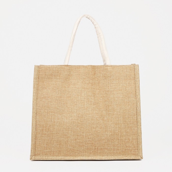 Шопер на пуговице, цвет бежевый Шопер на пуговице, цвет бежевый