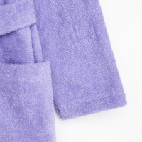 Халат махровый детский Экономь и Я, размер 36, цвет сиреневый, 100% хлопок, 320 г/м2 Халат махровый детский Экономь и Я, размер 36, цвет сиреневый, 100% хлопок, 320 г/м2