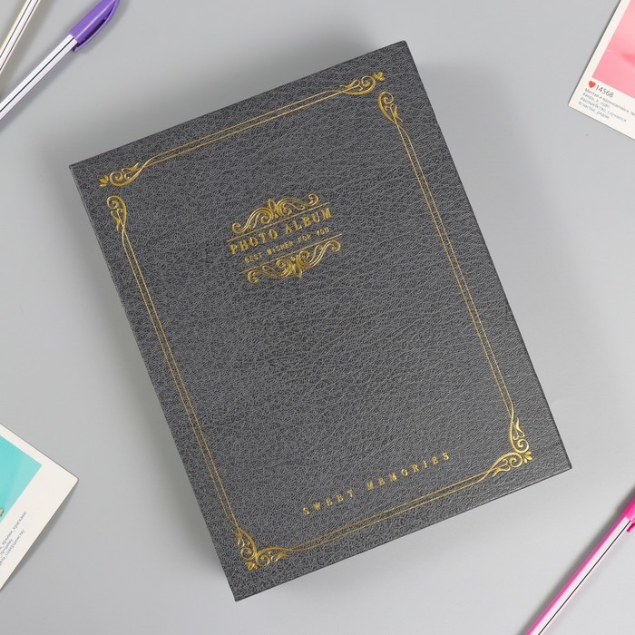 Фотоальбом на 200 фото 10х15 см "Классические узоры" МИКС 5,5х20,8х26,5 см