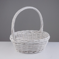 Набор корзин, 3 шт, 45х17/46 см, 36х14/38 см, 27х11/30 см, белый, лоза