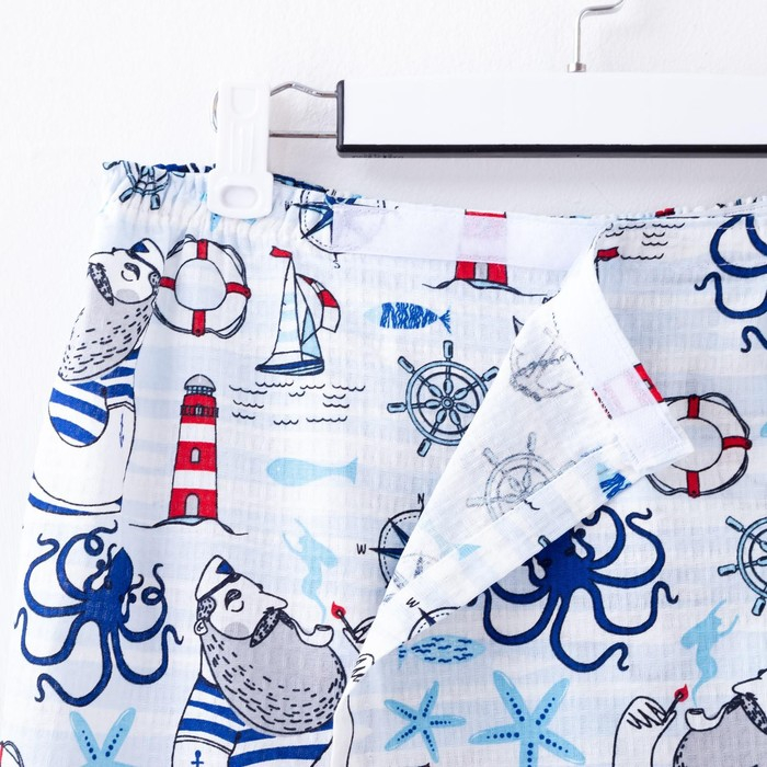 Набор для сауны Этель Набор для сауны Этель "Капитан" килт 75*144 см + шапка, вафля 200г/м2, 100% хл