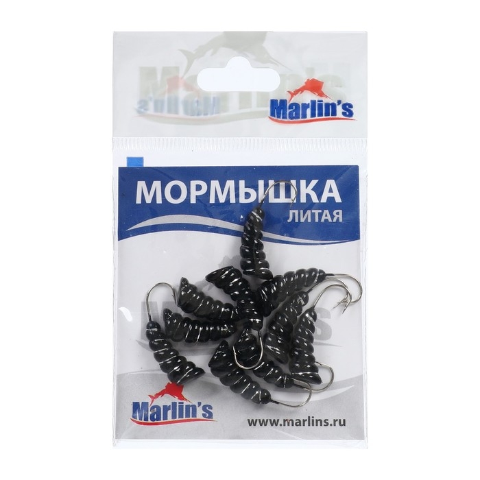 Мормышка литая Marlin's ОСА №4, 3.10 г, 10 шт Мормышка литая Marlin's ОСА №4, 3.10 г, 10 шт