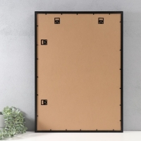 Фоторамка МДФ "Valerie" 50х70 см с паспарту 40х50 см, чёрный (пластиковый экран)