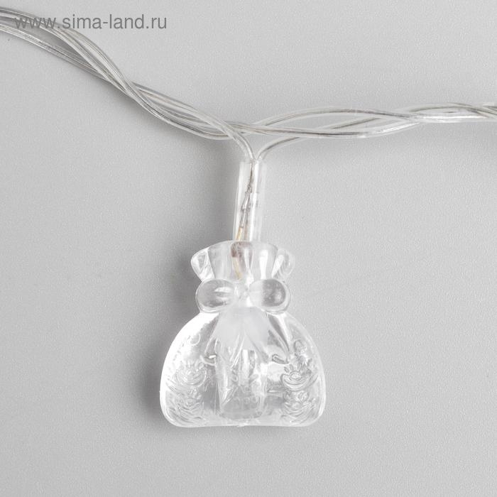 Гирлянда «Нить» 5 м с насадками «Подарки», IP20, прозрачная нить, 20 LED, свечение мульти (RG/RB), мигание, 220 В Гирлянда «Нить» 5 м с насадками «Подарки», IP20, прозрачная нить, 20 LED, свечение мульти (RG/RB), мигание, 220 В