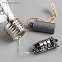 Ёлочный шар &laquo;Еловая ветка&raquo;, батарейки, 5 LED, свечение тёплое белое