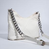 Сумка-багет на молнии, цвет белый Сумка-багет на молнии, цвет белый