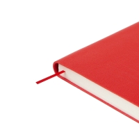 Ежедневник недатированный А5, 128 листов GRAND, интегральная обложка из искусственной кожи, ляссе, кремовый блок 70 г/м2, красный Ежедневник недатированный А5, 128 листов GRAND, интегральная обложка из искусственной кожи, ляссе, кремовый блок 70 г/м2, красный