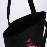 Шопер шопер «Аниме девочка», 35х0.5х40 см, отдел без молнии, без подклада, чёрный Шопер шопер «Аниме девочка», 35х0.5х40 см, отдел без молнии, без подклада, чёрный