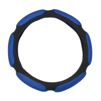 Оплетка на руль TORSO, анатомическая, размер 38 см, чёрно-синий Оплетка на руль TORSO, анатомическая, размер 38 см, чёрно-синий