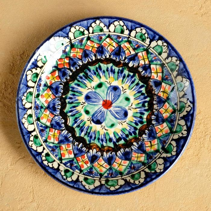 Набор чайный Риштан, 4 предмета в подар упак: чайник 0,7л, 2 пиалы 9,5см, тарелка 17см Набор чайный Риштан, 4 предмета в подар упак: чайник 0,7л, 2 пиалы 9,5см, тарелка 17см